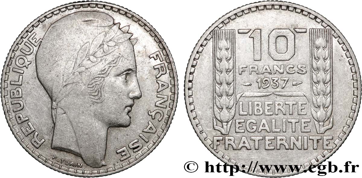10 francs Turin 1937 F.360/8 TTB