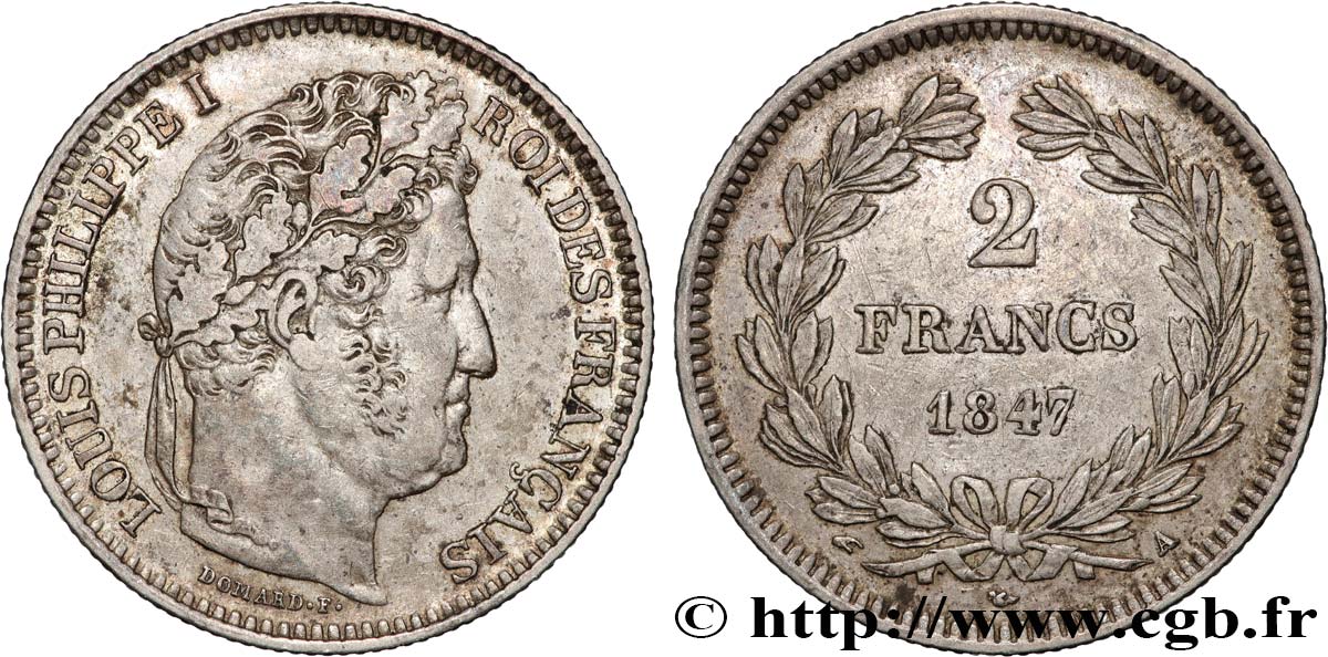2 francs Louis-Philippe 1847 Paris F.260/112 BB 