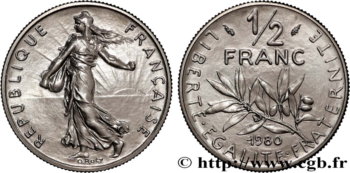 1/2 franc Semeuse 1980  F.198/19 FDC 