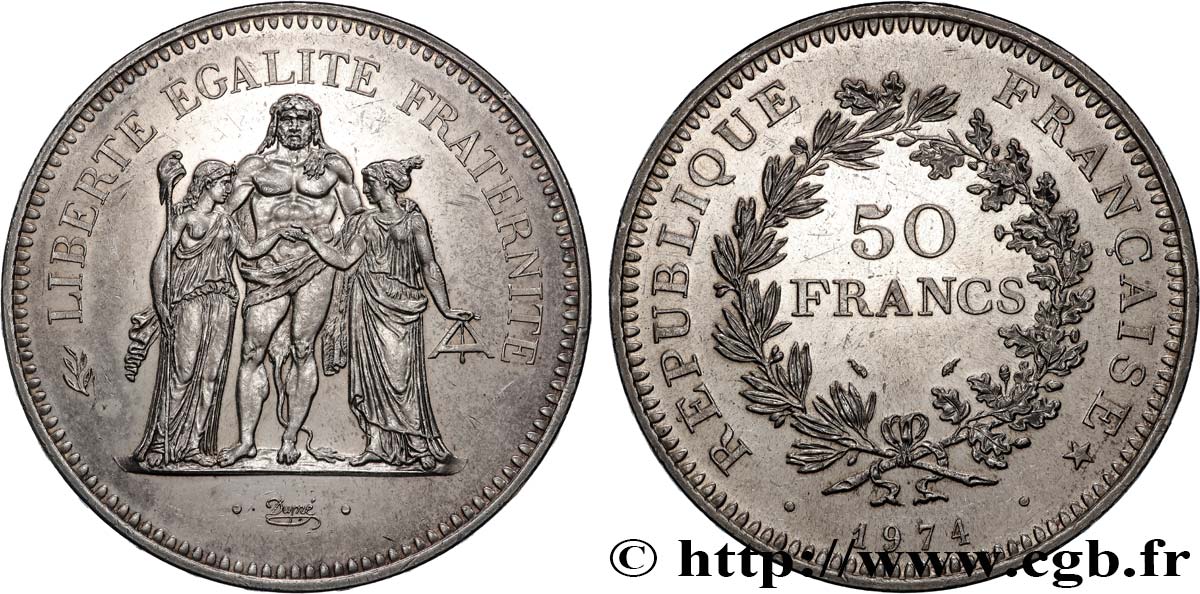 50 francs Hercule 1974  F.427/2 VZ+ 
