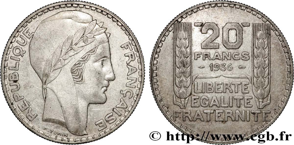 20 francs Turin 1936  F.400/7 SS 