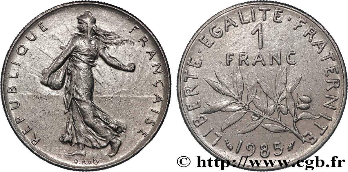 1 franc Semeuse, nickel 1985 Pessac F.226/30 AU