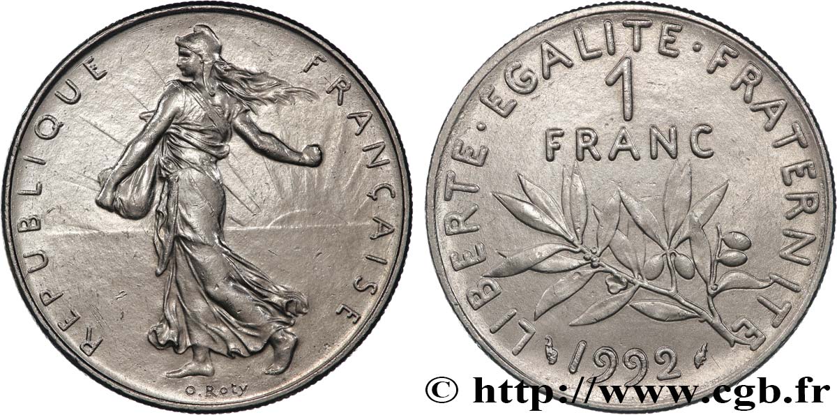 1 franc Semeuse, nickel 1992 Pessac F.226/38 MS