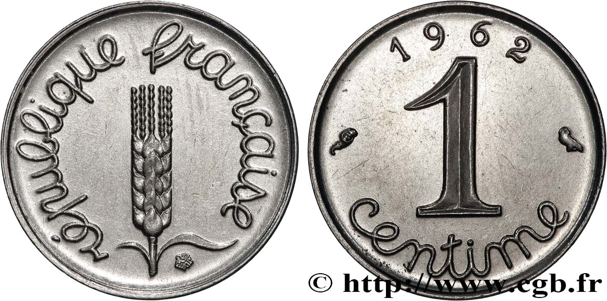 1 centime Épi 1962 Paris F.106/4 AU