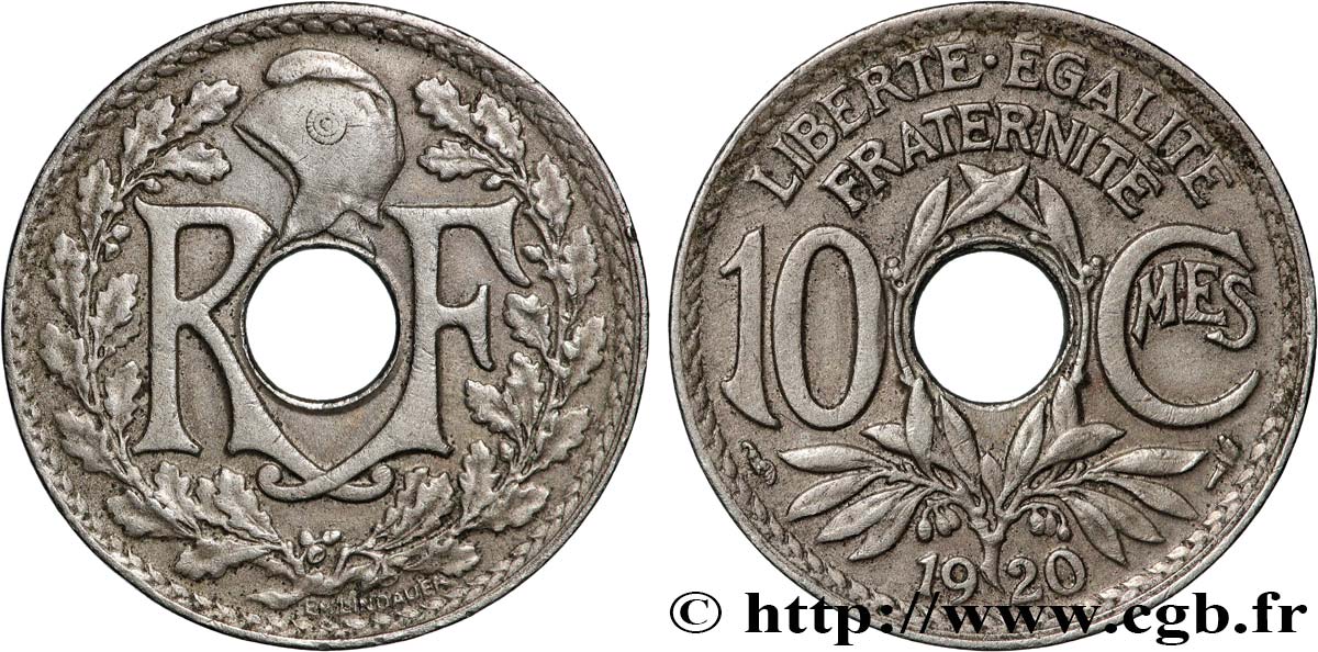 10 centimes Lindauer 1920 F.138/4 VF