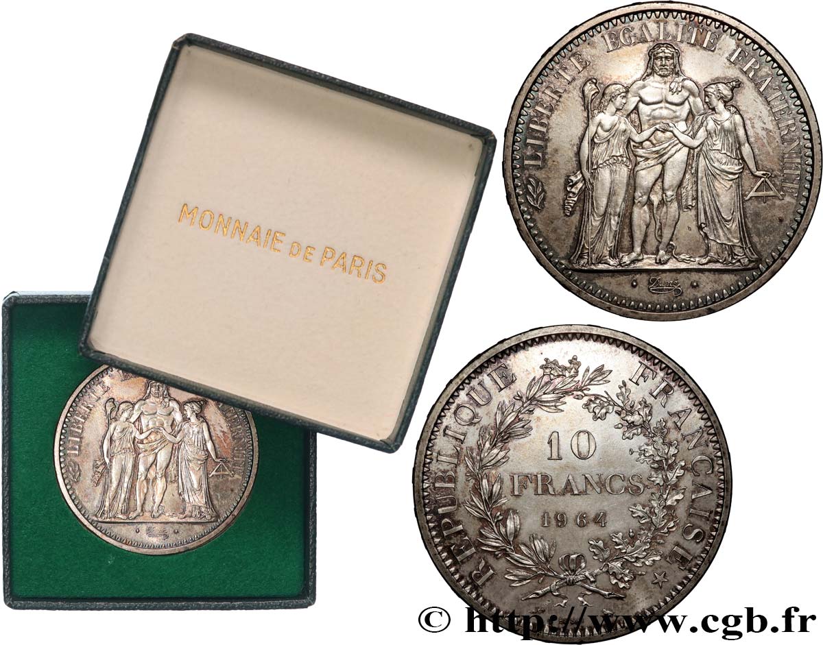 Essai de 10 francs Hercule 1964 Paris F.364/2 SPL64 