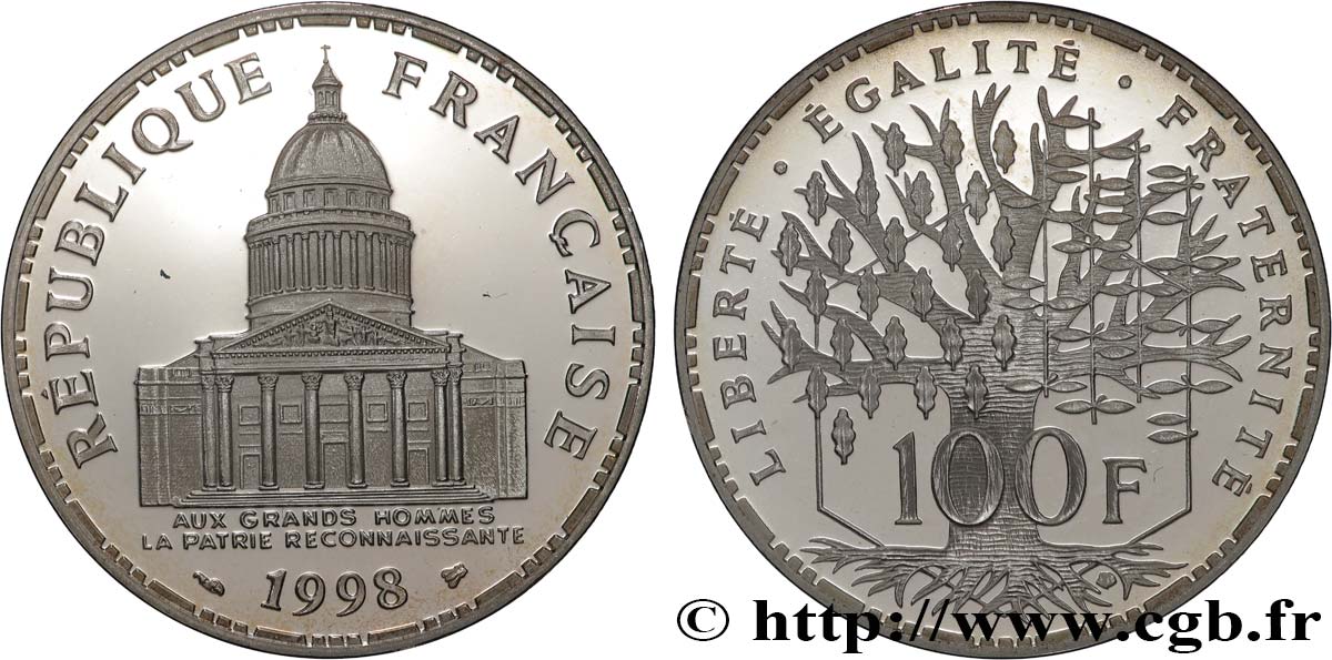 100 francs Panthéon, BE (Belle Épreuve) 1998  F.451/21 MS 