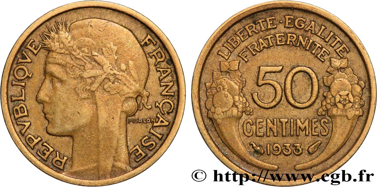 50 centimes Morlon 1933 F.192/10 XF