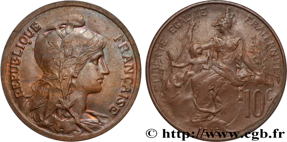 10 centimes Daniel-Dupuis 1915 F.136/25 SUP