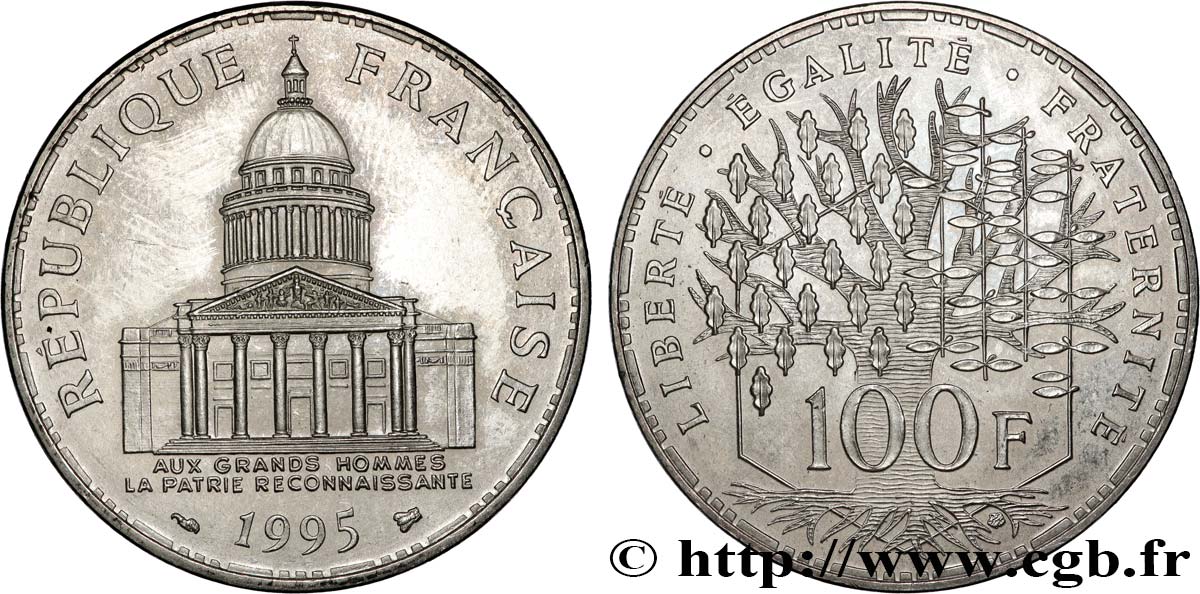 100 francs Panthéon 1995 F.451/16 SUP
