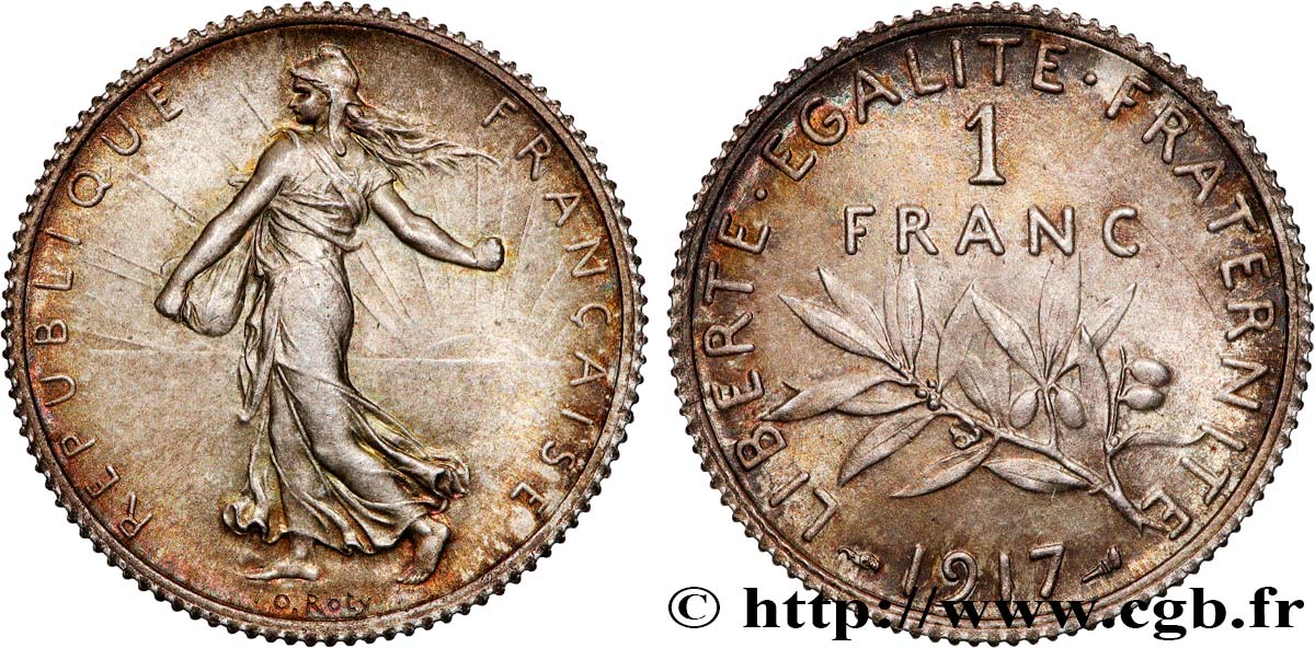 1 franc Semeuse 1917 F.217/23 SUP+