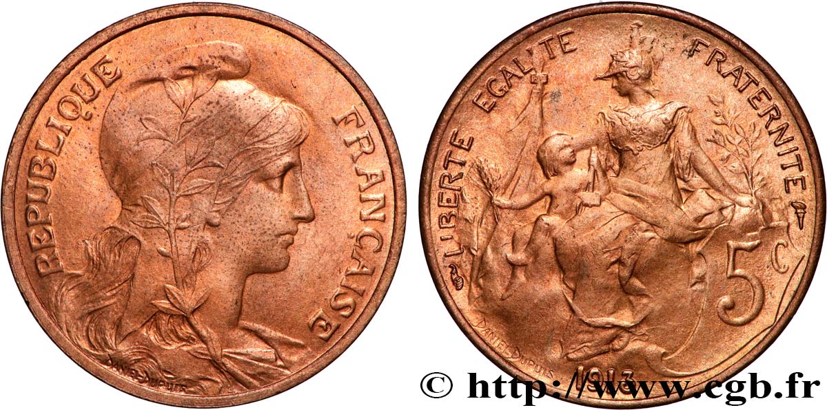 5 centimes Daniel-Dupuis 1913 F.119/25 MS