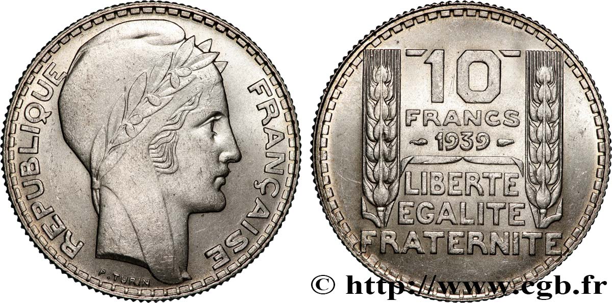 10 francs Turin 1939 F.360/10 SPL