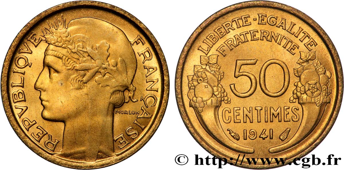 50 centimes Morlon 1941 F.192/18 fST64