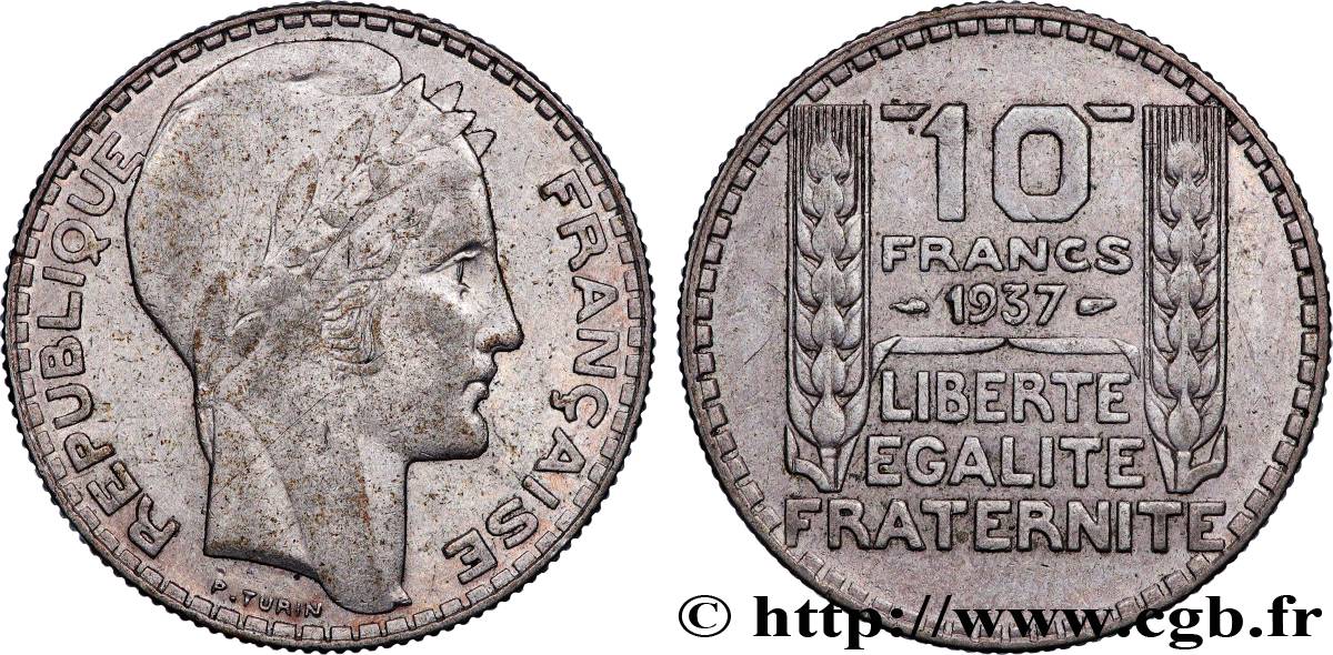 10 francs Turin 1937 F.360/8 TB+