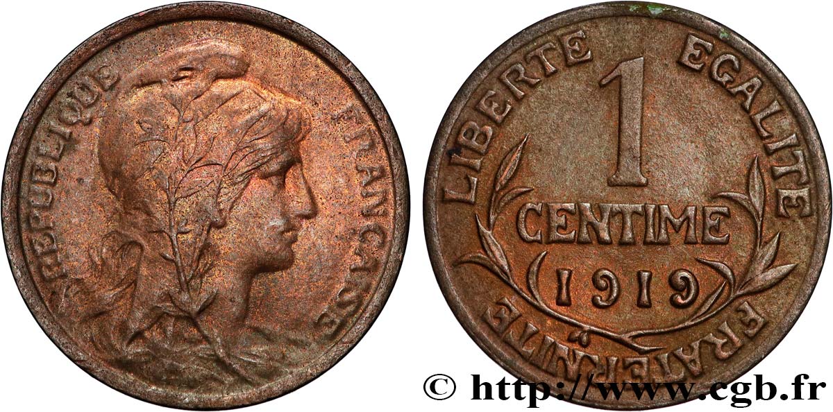 1 centime Daniel-Dupuis 1919 Paris F.105/18 EBC+