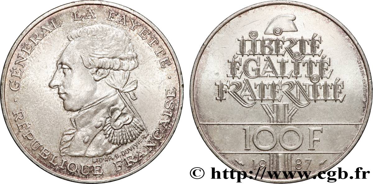 100 francs Égalité - La Fayette 1987 F.455/2 EBC+