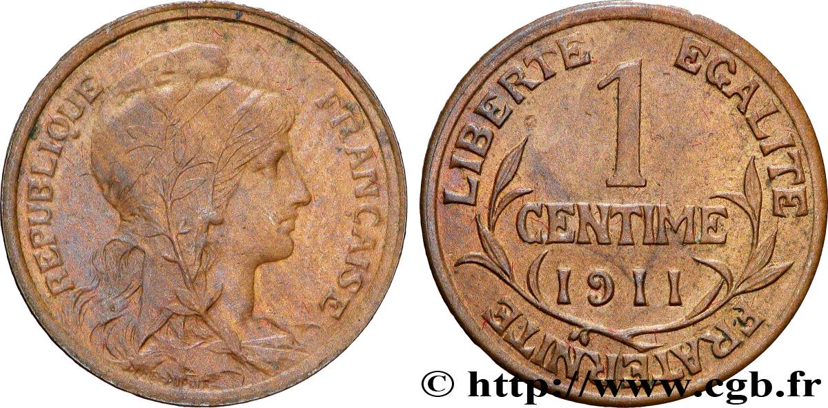 1 centime Daniel-Dupuis 1911 Paris F.105/13 EBC
