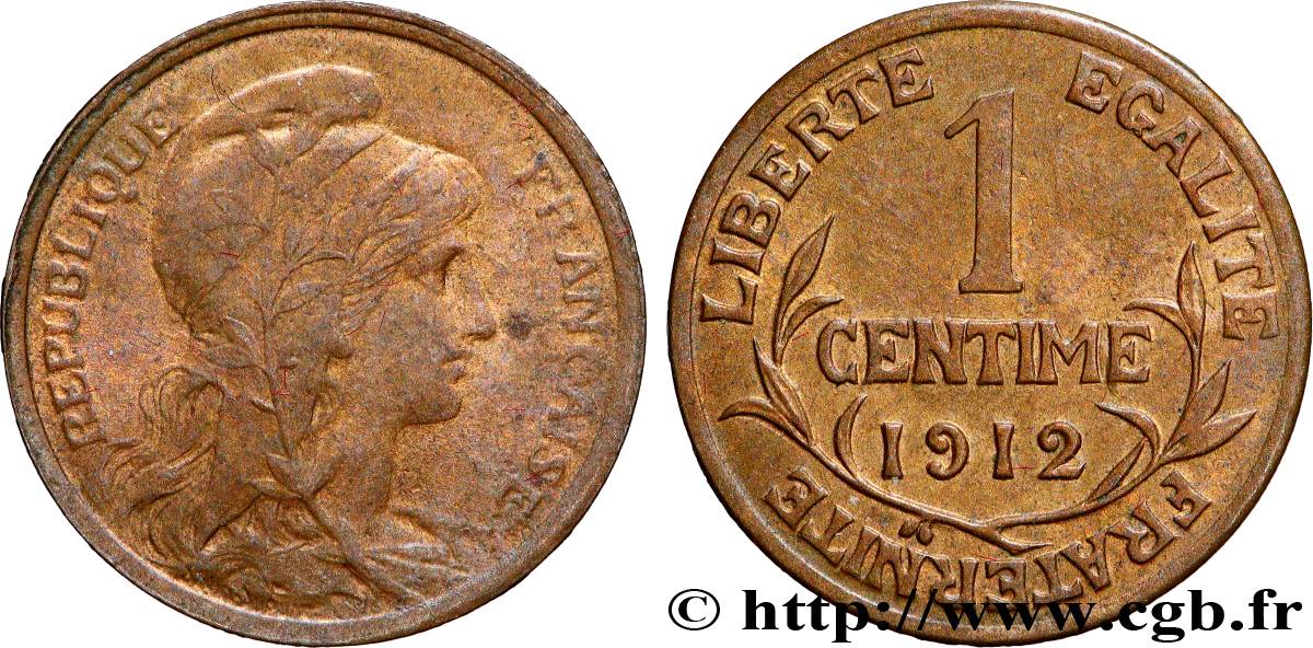 1 centime Daniel-Dupuis 1912 F.105/14 EBC