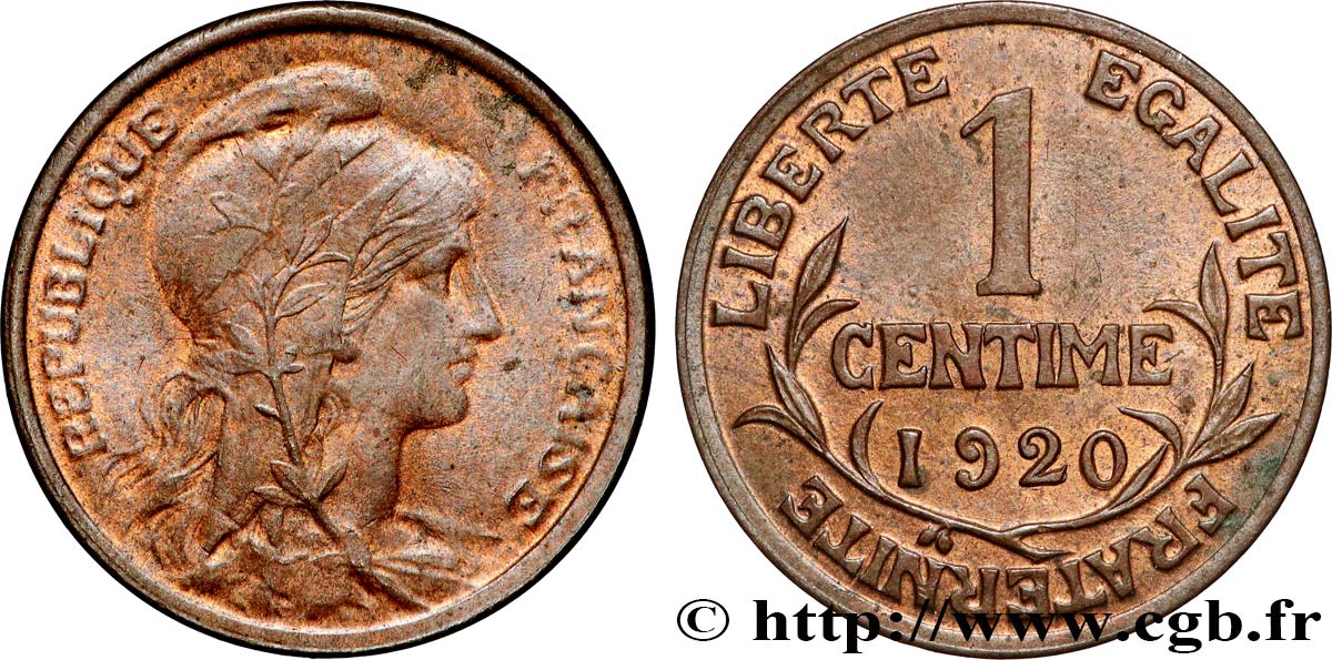1 centime Daniel-Dupuis 1920 F.105/19 EBC58