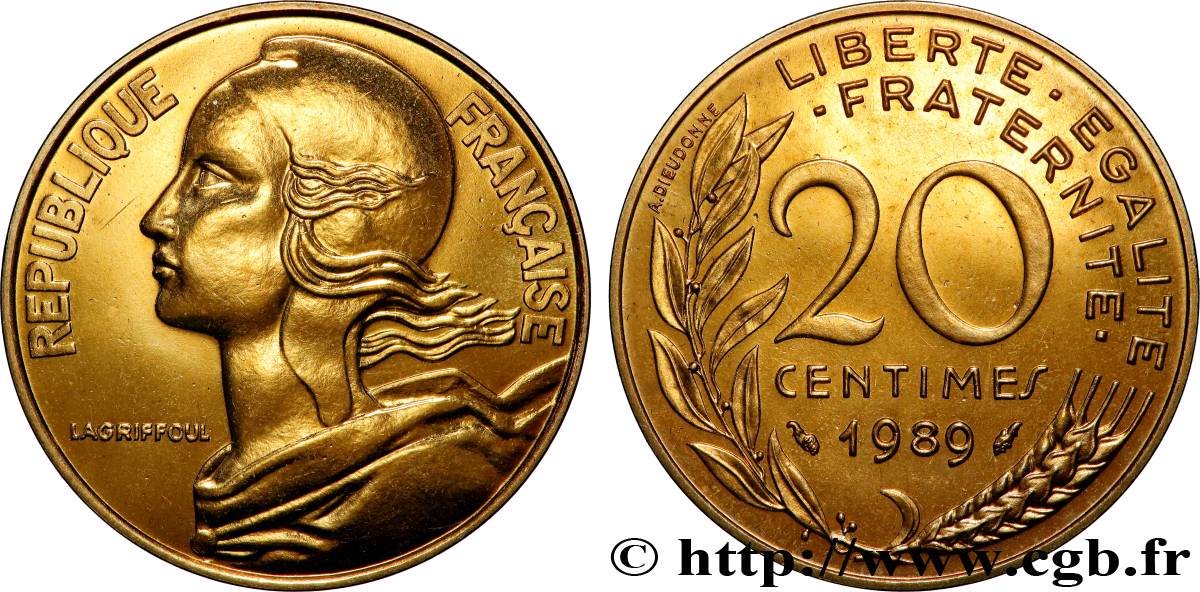20 centimes Marianne 1989 Pessac F.156/29 FDC