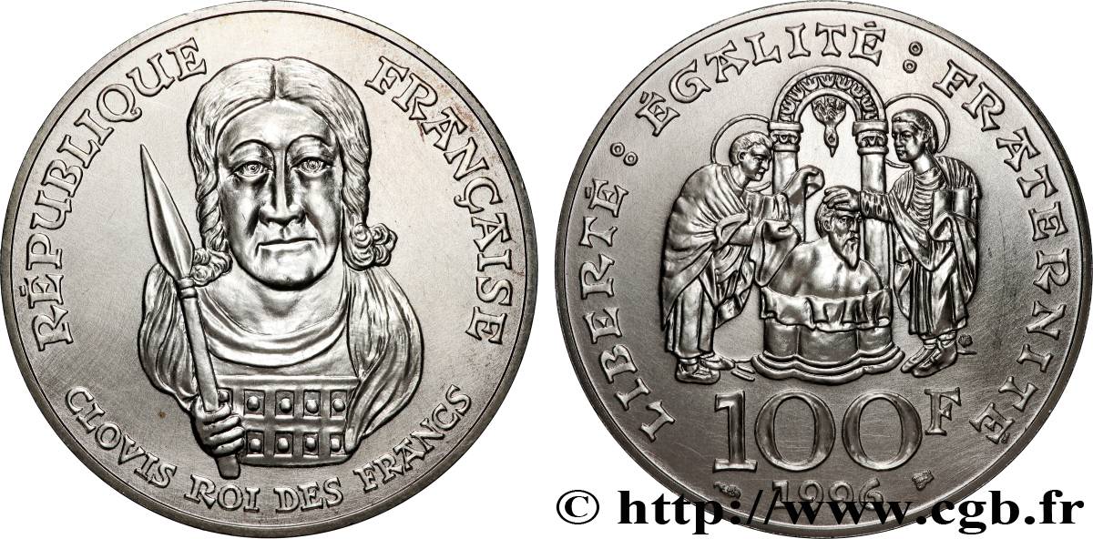 100 francs Clovis, Brillant Universel 1996  F.464/2 FDC