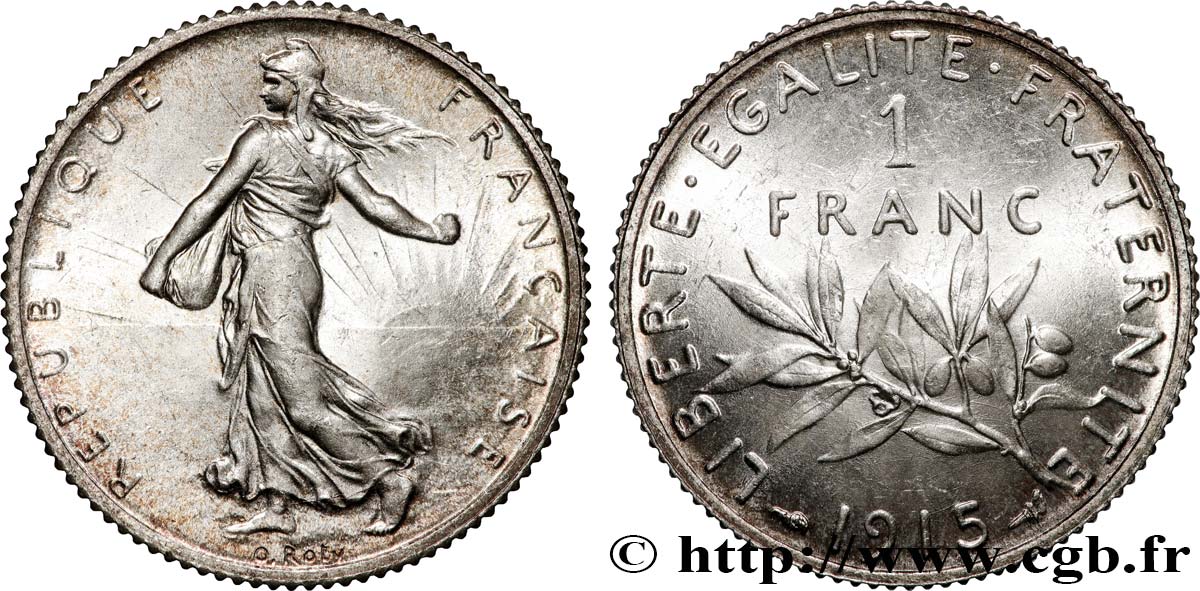 1 franc Semeuse 1915 Paris F.217/21 SPL63