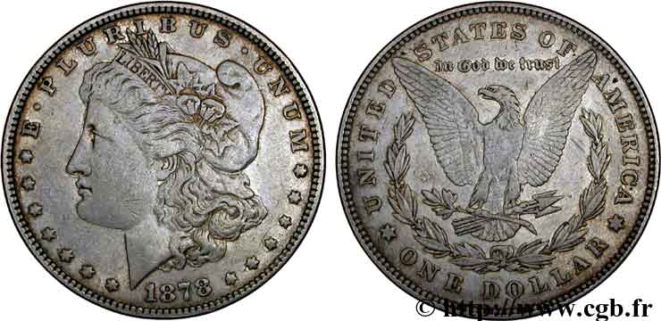 ÉTATS-UNIS D AMÉRIQUE 1 Dollar type Morgan 1878 Philadelphie TTB 