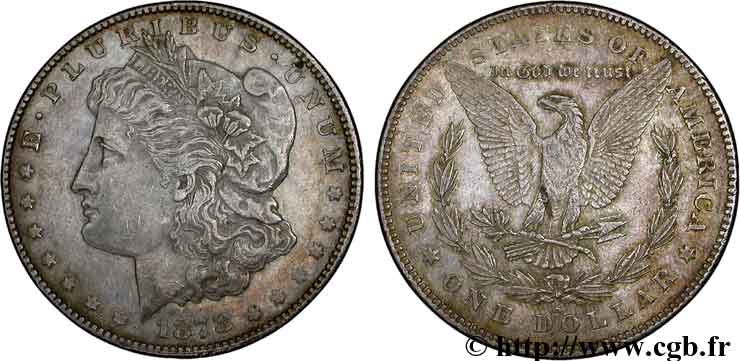ÉTATS-UNIS D AMÉRIQUE 1 Dollar type Morgan 2nd revers 1878 San Francisco - S TTB 