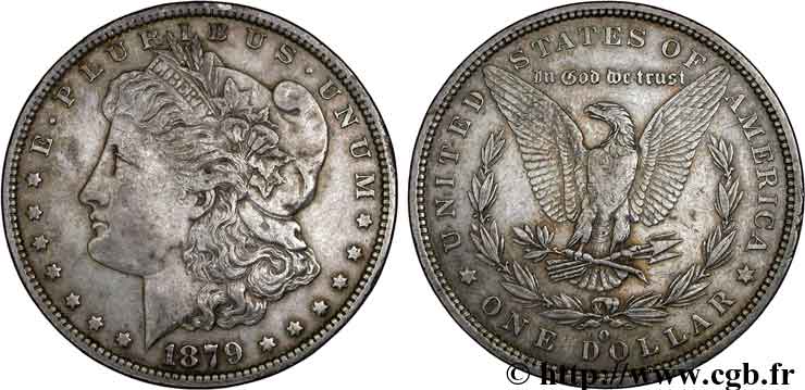 ÉTATS-UNIS D AMÉRIQUE 1 Dollar type Morgan 1879 Nouvelle-Orléans - O TTB 