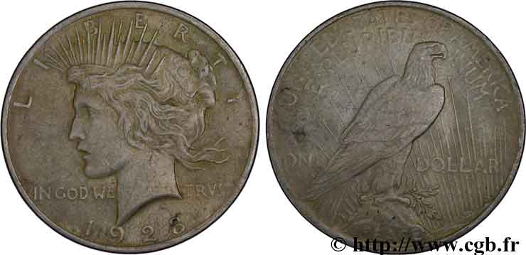 ÉTATS-UNIS D AMÉRIQUE 1 Dollar type Peace 1923 Philadelphie TTB 