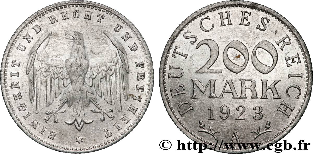 ALEMANIA 200 Mark aigle 1923 Berlin EBC
