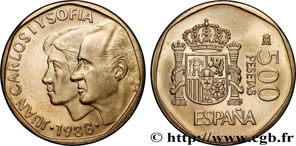 SPANIEN 500 Pesetas 1988 Madrid fVZ