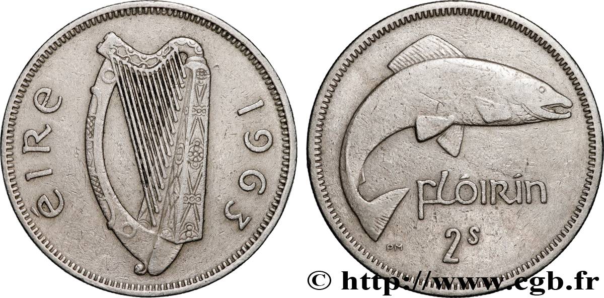 IRELAND REPUBLIC 1 Flóirin (Florin) 1963 Londres AU