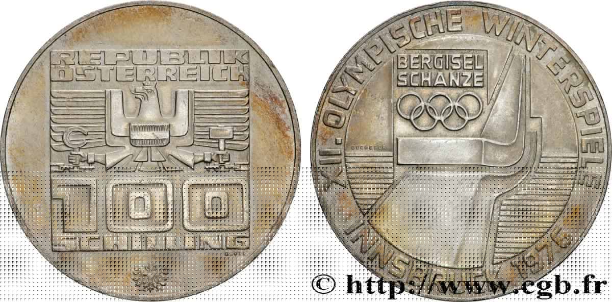 AUTRICHE 100 Schilling J.O. d’hiver d’Innsbruck 1976 - tremplin olympique 1976 Hall SUP