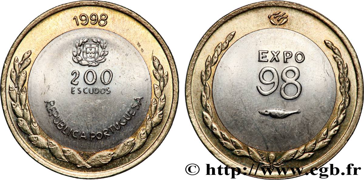PORTUGAL 200 Escudos Exposition Universelle de Lisbonne - Expo 98 1998 Lisbonne SUP