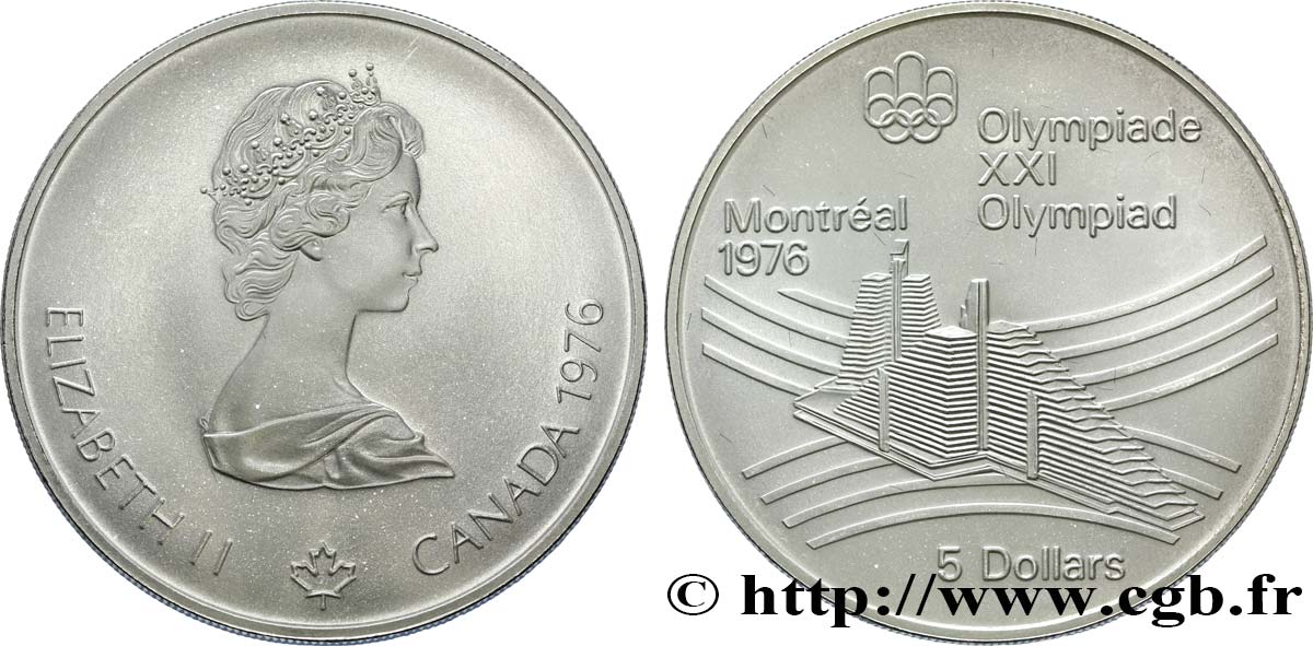 CANADA 5 Dollars JO Montréal 1976 village olympique 1976  MS 