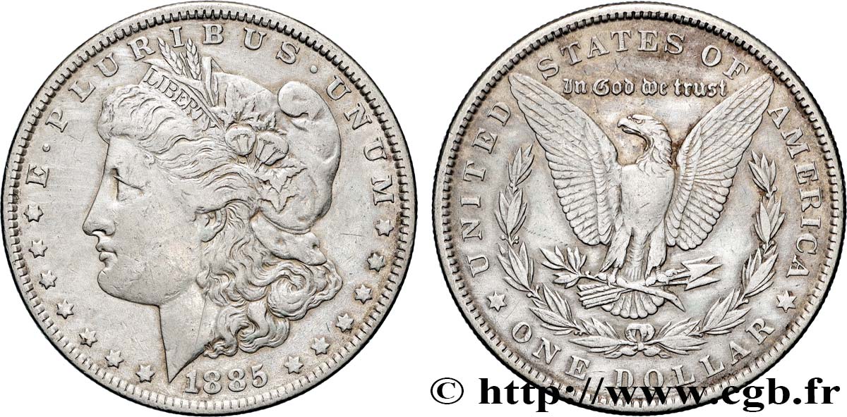 UNITED STATES OF AMERICA 1 Dollar Morgan 1885 Philadelphie XF
