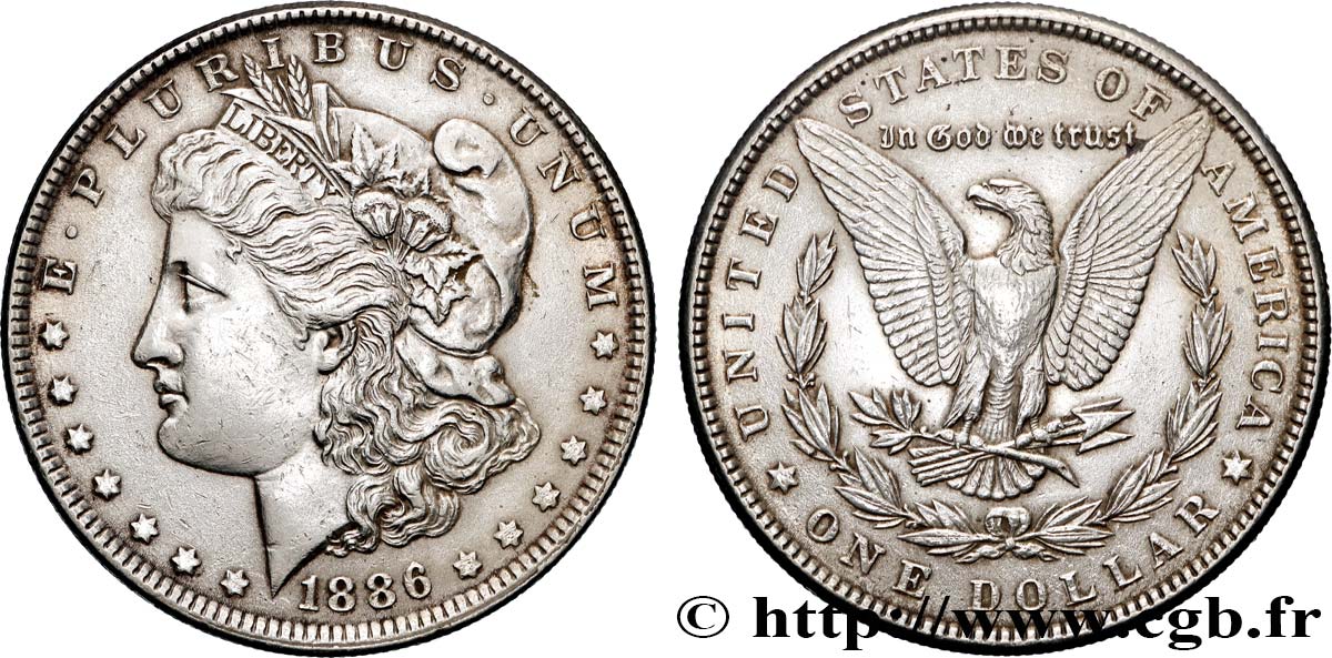 UNITED STATES OF AMERICA 1 Dollar type Morgan 1886 Philadelphie AU
