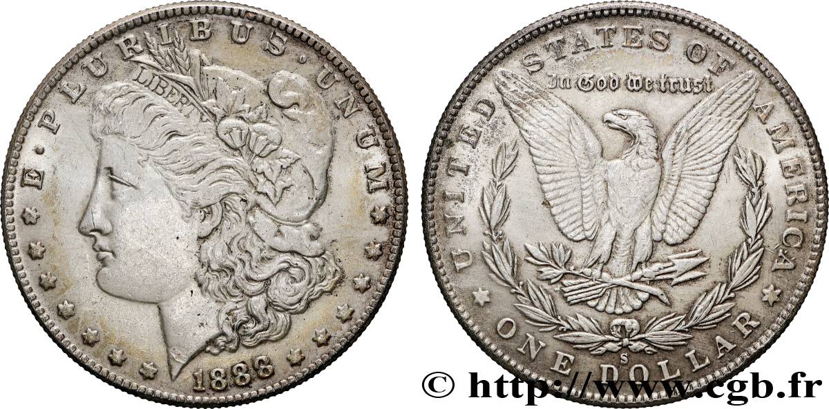 UNITED STATES OF AMERICA 1 Dollar type Morgan 1888 San Francisco - S AU