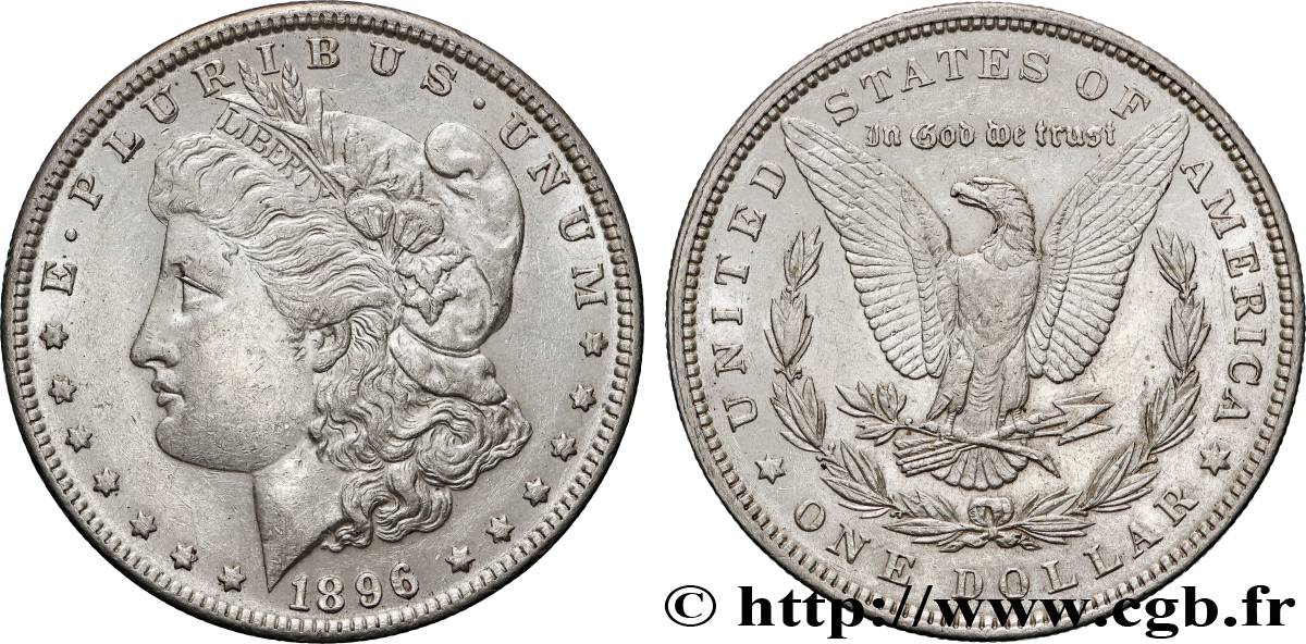 UNITED STATES OF AMERICA 1 Dollar Morgan 1896 Philadelphie AU