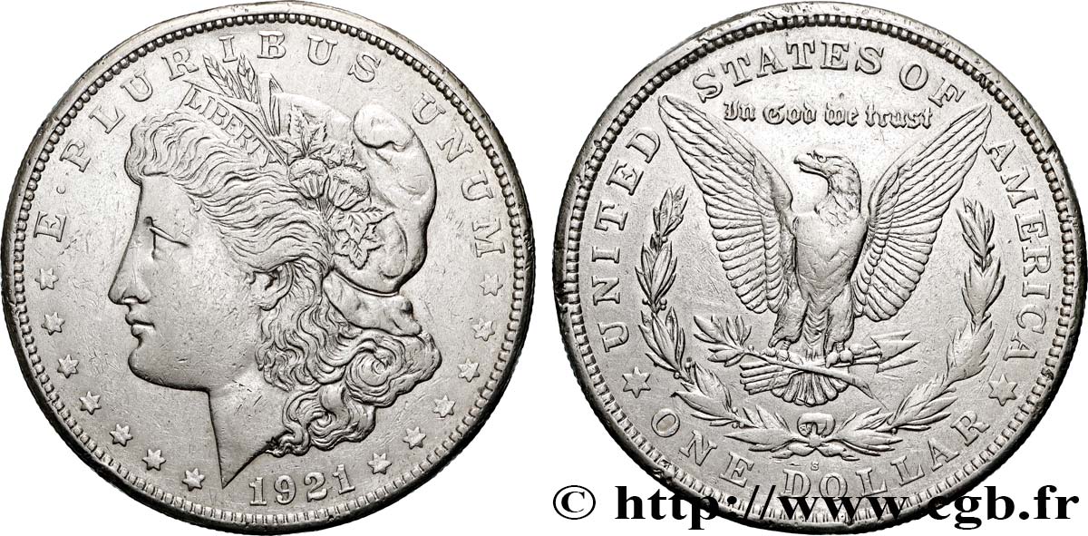 UNITED STATES OF AMERICA 1 Dollar type Morgan 1921 San Francisco XF