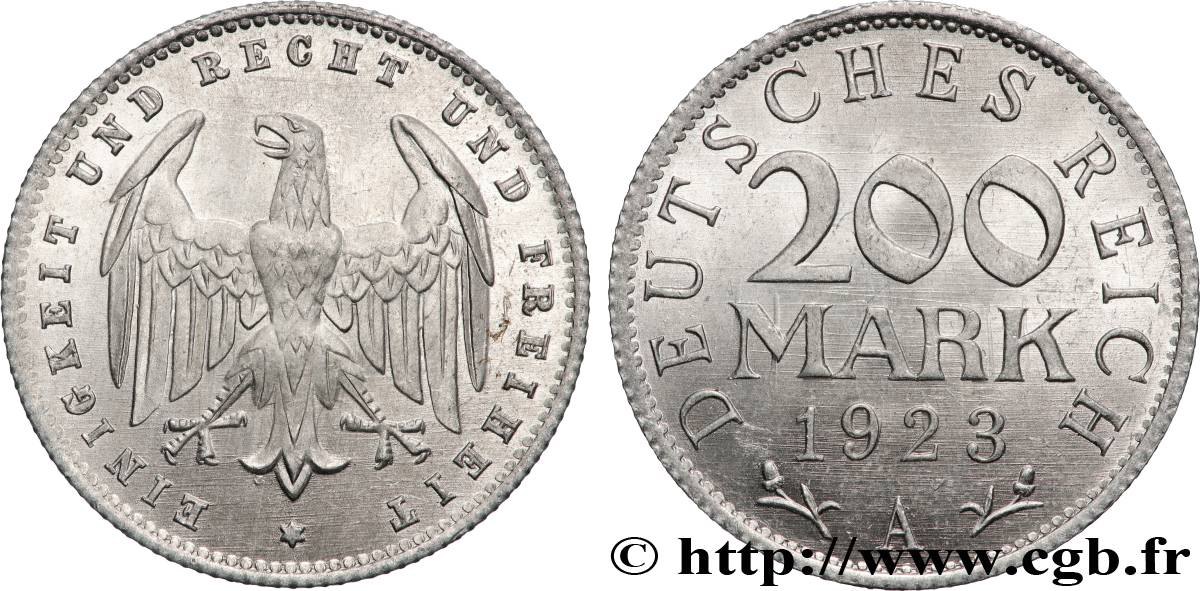 ALLEMAGNE 200 Mark aigle 1923 Berlin SPL