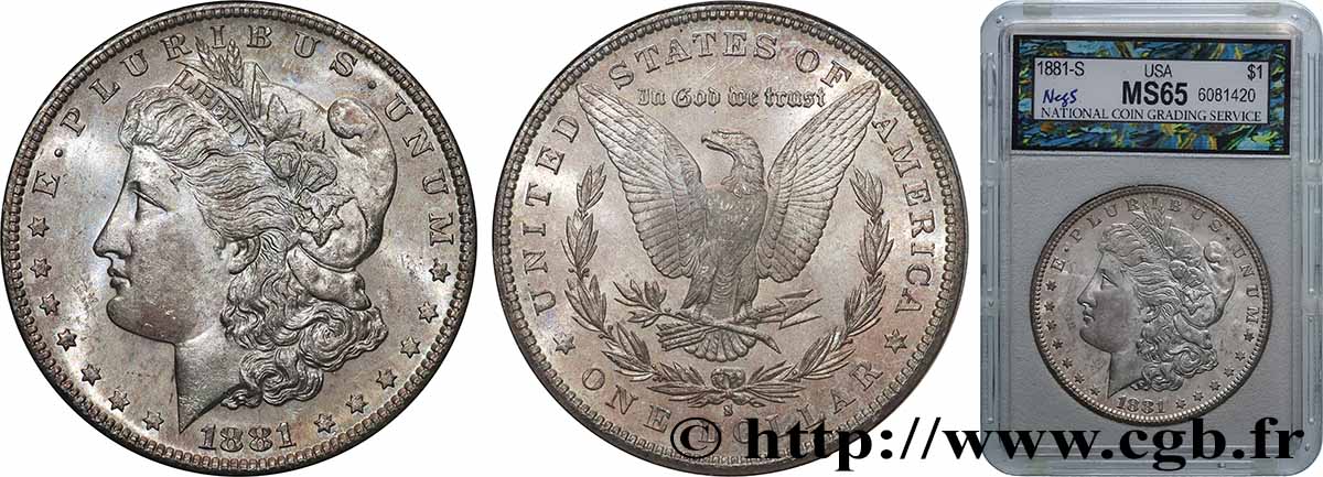 UNITED STATES OF AMERICA 1 Dollar type Morgan 1881 San Francisco - S MS65 autre