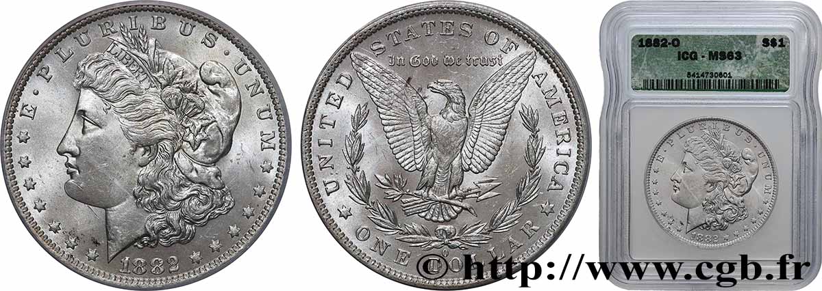 UNITED STATES OF AMERICA 1 Dollar Morgan 1882 Nouvelle-Orléans MS63 autre