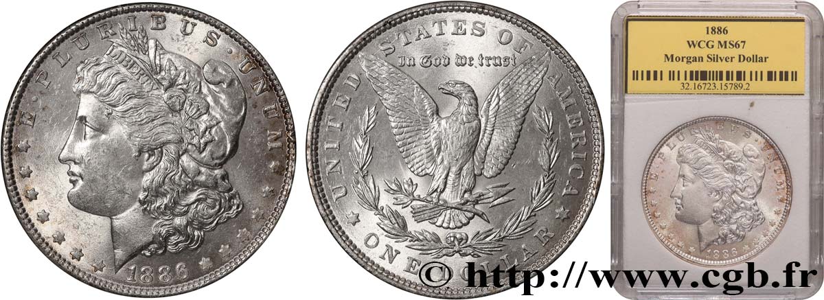 ÉTATS-UNIS D AMÉRIQUE 1 Dollar type Morgan 1886 Philadelphie FDC67 autre