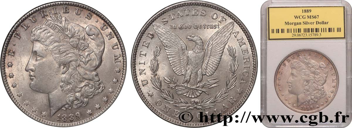 ÉTATS-UNIS D AMÉRIQUE 1 Dollar Morgan 1889 Philadelphie FDC67 autre