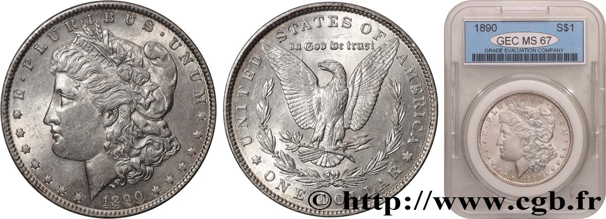 ÉTATS-UNIS D AMÉRIQUE 1 Dollar Morgan 1890 Philadelphie FDC67 autre