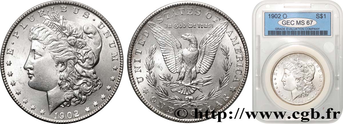 ÉTATS-UNIS D AMÉRIQUE 1 Dollar Morgan 1902 Nouvelle-Orléans - O FDC67 autre