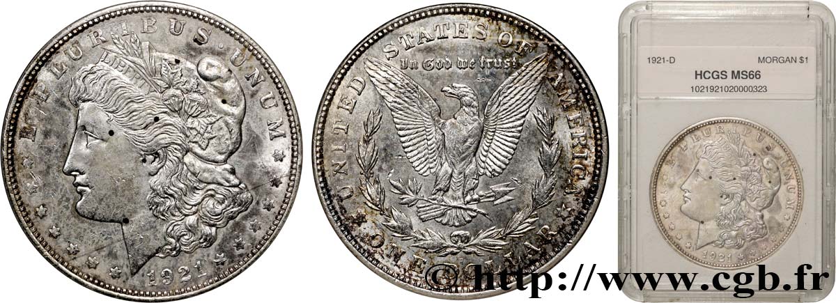 UNITED STATES OF AMERICA 1 Dollar Morgan 1921 Denver MS66 autre